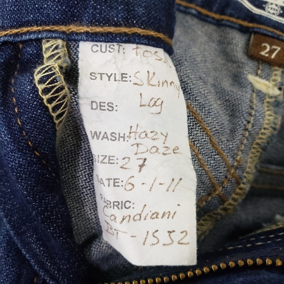 Fossil Classic Mid-Rise Skinny Jeans (Sz 27) - Picture 7 of 7